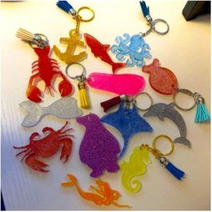 Handmade Under the Sea/Ocean Keychains